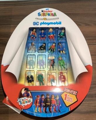 Serie completa con espositore dc playmobil ferrero