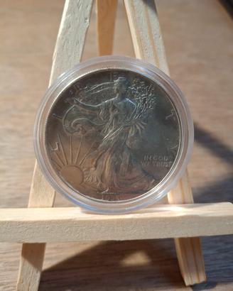 1 dollaro American silver eagle. 