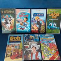 7 vhs cartoni animati anni 80/90