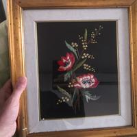 quadro ricamato a mano 