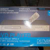 Lettore dvd denver dv-192 senza codici regionali