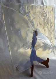 Leucos: Pamio-Toso, formella in vetro fatta a mano