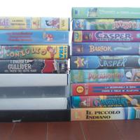 Lotto 17 VHS cartoni animati videocassette anni 90