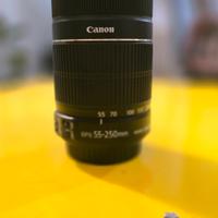 obiettivo canon 55/250 mm IS NUOVO