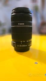 obiettivo canon 55/250 mm IS NUOVO