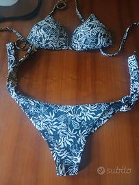 Bikini Calzedonia nero con stampe  tg.M