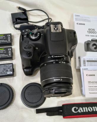 Canon EOS 1300D + 18-55 III + Grip + 3 batterie