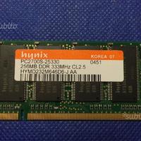 Coppia RAM HYNIX SODIMM PC2700S-25330 256MB DDR