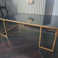 Maisons du Monde tavolino basso metallo e vetro