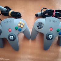 n.2 controller pad joystick gamepad originale n64 