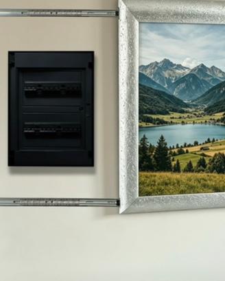 Cornice in legno copertura quadri elettrici/cassaf