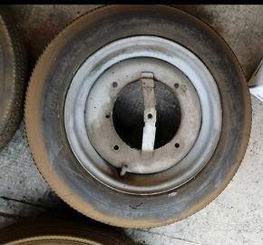 2 cerchi in ferro per fiat 500 r f r12