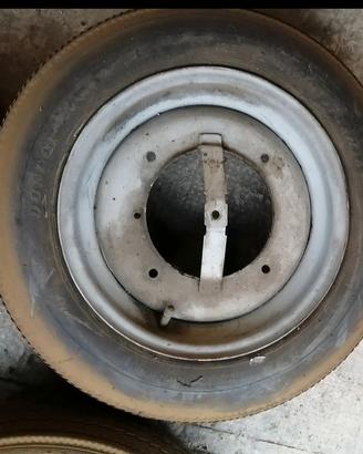 2 cerchi in ferro per fiat 500 F,L, R12, del epoca