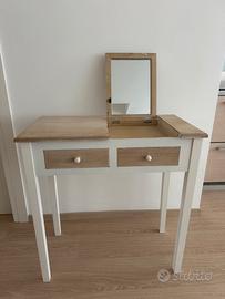 Tavolo Toeletta / Console Shabby Chic con Specchio