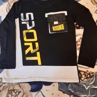 Maglia nera con scritta nuova
