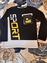 Maglia nera con scritta nuova