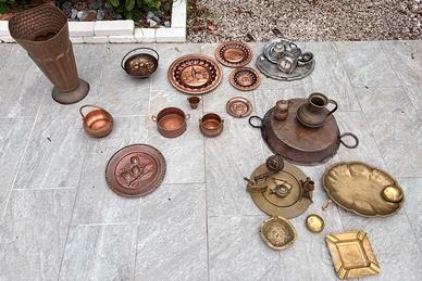 Lotto Antico Rame, Ottone e Peltro (20+ Pezzi