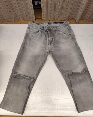 /jeans uomo strappati eleganti 2 paia 