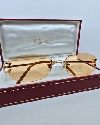 Occhiali da sole Cartier Piccadilly vntage oro 22K