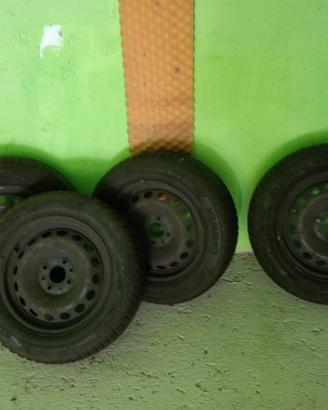 KIT INVERNALE 14" FIAT PANDA/500- CERCHI + GOMME