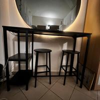 Tavolo alto bar + 2 sgabelli USATO solo 2 mesi