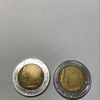 Moneta da lire italiane 500