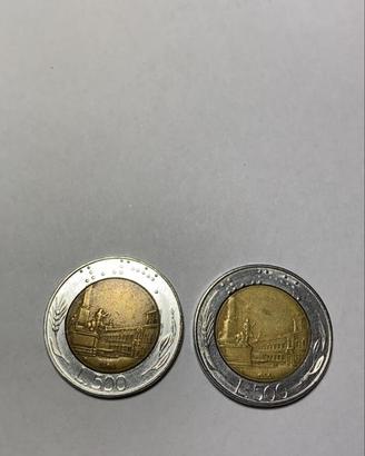 Moneta da lire italiane 500