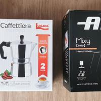 Mixer, caffettiera, set cucina