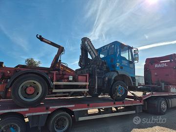 eurocargo 4x4 mod. 95E15 scarrabile e gru hiab71