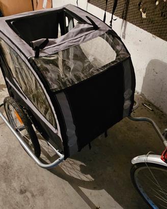 trasportino bicicletta cani come nuovo 