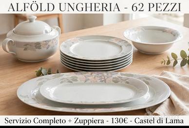 Servizio piatti Alföld Porcelan Ungheria.