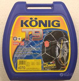 Catene neve KONIG cerchi 14 15 16 17 da 9mm NUOVE