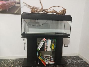 Acquario 120 litri completo di mobile originale