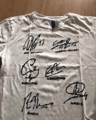 maglia firmata piloti F1