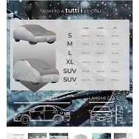 Telo antigrandine per auto