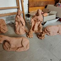 Presepe terracotta naturale