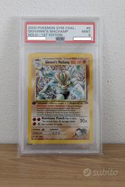 Pokemon Giovanni's Machamp Holo 1st  edition PSA 9