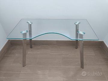 scrivania in vetro 