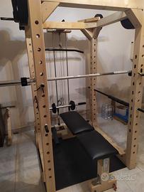 Stazione rack multifunzione per HomeGym completa