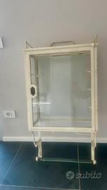 vetrinetta  pensile da medico vintage anni 50