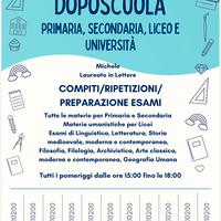 Doposcuola, Ripetizioni e Preparazione Esami