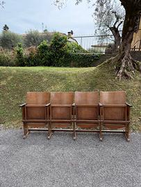 Sedute cinema in legno