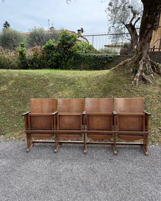 Sedute cinema in legno