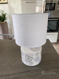 Lampada moderna + coppia lampade vintage in ottone