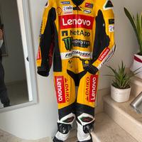 Tuta moto  intera in pelle di canguro