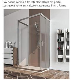 Box cabina e piatto doccia 70x100 anticalcare