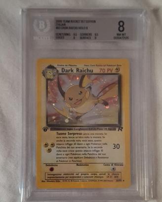 dark raichu bgs 8 prima ed