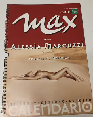 Calendario Alessia Marcuzzi Max 1998