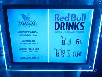 Quadro luminoso Red Bull Drinks