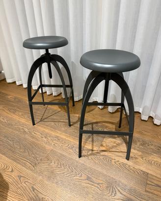Sgabello metallo regolabile target point riga